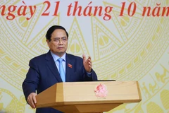 El premier Pham Minh Chinh habla en el evento (Fuente: VNA)