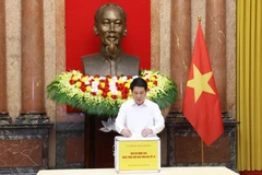 El presidente Luong Cuong en la cita (Fuente: VNA)