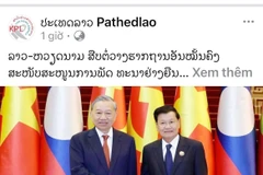 El artículo publicado en el diario electrónico Pathetlao (Fuente: VNA)