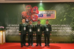 La delegación de alto nivel del Ejército Popular de Vietnam, encabezada por el mayor general Nguyen Ba Luc, subjefe del Estado Mayor General, participó activamente en IPACC (Fuente: VNA)