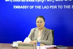 La embajadora laosiana en Hanoi, Khamphao Ernthavanh (Fuente: VNA)