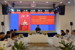 El coronel general Hoang Xuan Chien, viceministro de Defensa de Vietnam habla en el evento (Fuente: VNA)
