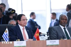 El primer ministro vietnamita, Pham Minh Chinh, interviene en el debate de alto nivel sobre el tema: "Medio ambiente, COP 30 y salud mundial". (Fuente: VNA)