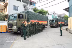 El contingente transportará unas 88 toneladas de equipos y suministros (Fuente: VNA)