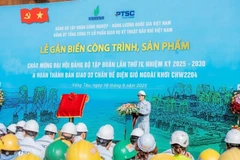 El director general de PTSC, Tran Ho Bac, habla en el evento (Fuente: VNA)