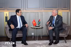 El primer ministro Pham Minh Chinh se reunió con el rey Abdullah II bin Al-Hussein de Jordania durante su visita para asistir a la 3ª Conferencia de las Naciones Unidas sobre los Océanos (Fuente: VNA)
