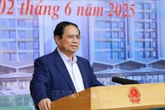 El primer ministro de Vietnam, Pham Minh Chinh, habla en el evento (Fuente: VNA)