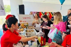 El stand vietnamita en la feria (Fuente: VNA)