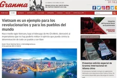 Medios cubanos exaltan 50 años de la reunificación vietnamita (Fuente: VNA)