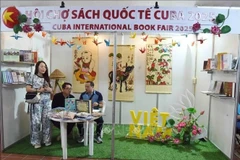 El espacio vietnamita en la 33 edición de la Feria Internacional del Libro de La Habana, que se celebra del 13 al 23 de febrero. (Fuente: VNA)