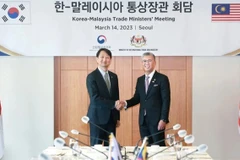 En la reunión de ministros de Comercio de Corea del Sur y Malasia en 2023 (Foto: Koreaherald.com)