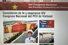 El sitio web de la Agencia Informativa Latinoamericana Prensa Latina de Cuba lanzó una sección especial titulada "El XIV Congreso Nacional del Partido Comunista de Vietnam" (Fuente: VNA)