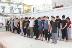 La policía de la provincia vietnamita de Nghe An arresta a cerca de 100 personas implicadas en una red criminal con base en Myanmar y Filipinas (Fuente: VNA)
