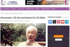 Los principales medios de comunicación cubanos publicaron una serie de artículos elogiando el legado del Presidente Ho Chi Minh (Fuente: VNA)