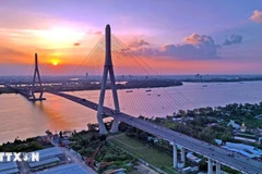 El puente de Can Tho se construyó con AOD del gobierno japonés y capital de contrapartida del gobierno vietnamita. (Foto: VNA)