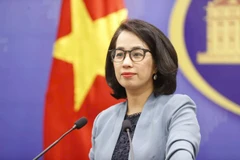 La portavoz del Ministerio de Relaciones Exteriores vietnamita, Pham Thu Hang (Fuente: VNA)