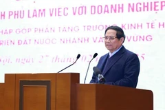 El primer ministro vietnamita, Pham Minh Chinh, preside el evento (Fuente: VNA)