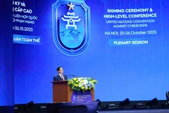 El primer ministro de Vietnam, Pham Minh Chinh, habla en el evento (Fuente: VNA)