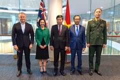 Funcionarios vietnamitas y australianos en el X Diálogo Estratégico de Diplomacia y Defensa (Foto: Ministerio de Relaciones Exteriores)