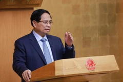 El primer ministro Pham Minh Chinh habla en el evento (Fuente: VNA)