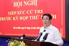 El presidente Luong Cuong habla en el evento (Fuente: VNA)