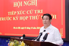 El presidente Luong Cuong habla en el evento (Fuente: VNA)