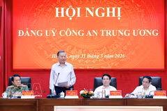 El secretario general del Partido Comunista de Vietnam, To Lam, habla en la cita (Fuente: VNA)