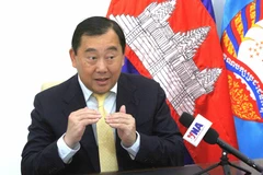 Suos Yara, vicepresidente del Departamento de Relaciones Exteriores del Comité Central y portavoz del Partido Popular Camboyano (Fuente: VNA)