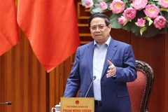 El primer ministro de Vietnam, Pham Minh Chinh, habla en el evento (Fuente: VNA)