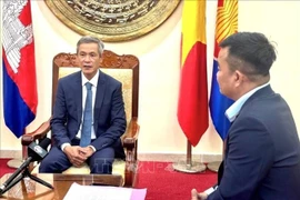 En la entrevista (Fuente: VNA)