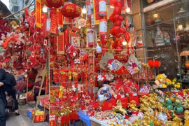 Hanoi ha entrado en el punto álgido de su temporada de compras de fin de año (Fuente: nhandan.vn)