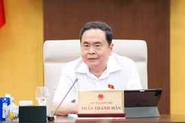 El presidente de la Asamblea Nacional, Tran Thanh Man, habla en el evento (Fuente: VNA)