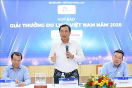 El jefe de la VNAT, Nguyen Trung Khanh, habla en el evento (Fuente: VNA)