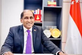 El embajador singapurense en Hanoi, Jaya Ratnam (Fuente: VNA)