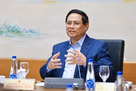 El primer ministro Pham Minh Chinh habla en el evento (Fuente: VNA)