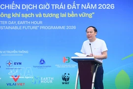 El viceministro de Agricultura y Medio Ambiente, Le Cong Thanh, habla en el evento (Fuente: VNA)