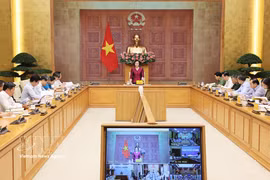 La viceprimera ministra de Vietnam, Pham Thi Thanh Tra, habla en la cita (Fuente: VNA) 