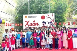 La Embajada de Vietnam en Sri Lanka organizó una reunión para la comunidad connacional, titulada “Xuan Que Huong” (Primavera de la Patria), con motivo del Año Nuevo Lunar (Tet) 2025 (Fuente: VNA)