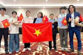 La delegación estudiantil de Hanoi obtuvo 2 medallas de plata y 3 de bronce en la Olimpiada Mundial Juvenil de Física 2025 (Fuente: VNA)