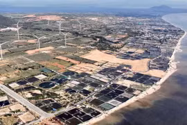 Vista del emplazamiento destinado al proyecto de la central nuclear Ninh Thuan 1 en la comuna de Phuoc Dinh, provincia de Khanh Hoa (Foto: VNA).