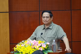 El premier Pham Minh Chinh habla en la cita (Fuente: VNA)