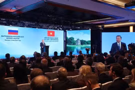 El secretario general del Partido Comunista de Vietnam, To Lam, participa en el Foro Empresarial Vietnam - Rusia (Fuente: VNA)