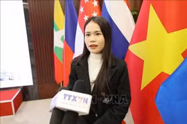 Nguyen Thi Lan Anh, estudiante de maestría en la Universidad de Negocios y Economía Internacionales de Beijing (Foto: VNA)