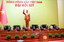El Presídium preside el XIV Congreso Nacional del Partido Comunista de Vietnam. Foto: VNA.