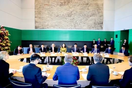 En el encuentro entre la vicepresidenta de Vietnam, Vo Thi Anh Xuan, y el vicepresidente del Parlamento Federal de Alemania, Bodo Ramelow (Fuente: VNA)