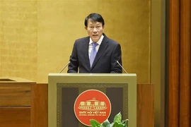 El ministro de Seguridad Pública, Luong Tam Quang, habla en el evento (Fuente: VNA)