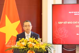 El embajador Pham Thanh Binh habla en la cita (Fuente: VNA)