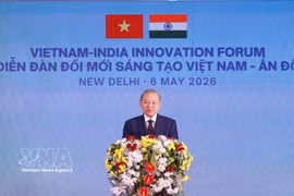 El secretario general del Partido Comunista y presidente de Vietnam, To Lam, habla en el foro (Fuente: VNA)