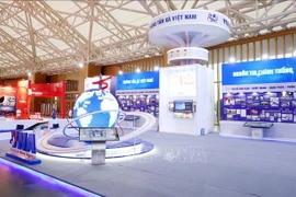 El espacio de la Agencia vietnamita de Noticias (VNA) en la exposición (Fuente: VNA)