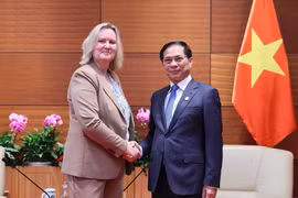 El viceprimer ministro vietnamita, Bui Thanh Son y Lina Hansen, secretaria de Estado de Comercio e Inversiones del Ministerio de Asuntos Exteriores de Dinamarca (Fuente: VNA)